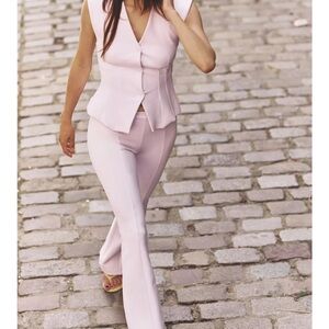 Zara vest top with flare pants set